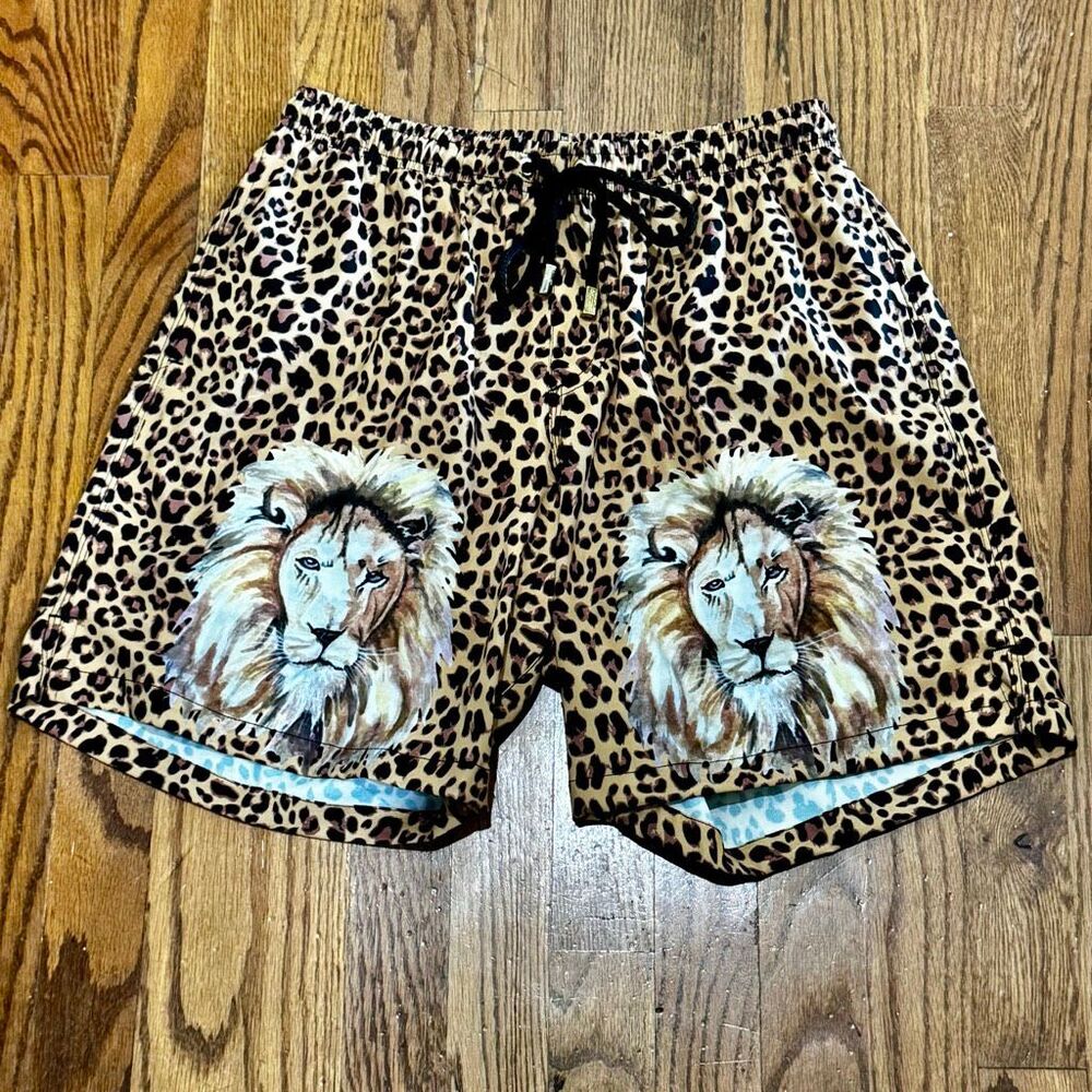 Kenny Flowers The Mane Attraction Swim Trunks. Large.